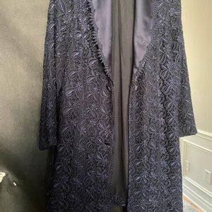 VINTAGE LADIES LACE LONG CUSTOM MADE JACKET